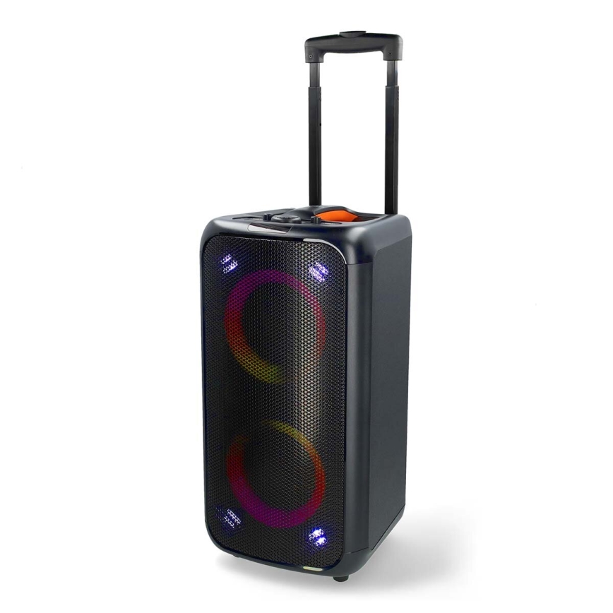 Altavoz LED RGB recargable 240W/4000 mAh + control remoto