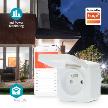 Toma inteligente 3680W/230V/ Type E/16A Wi-Fi Tuya IP44