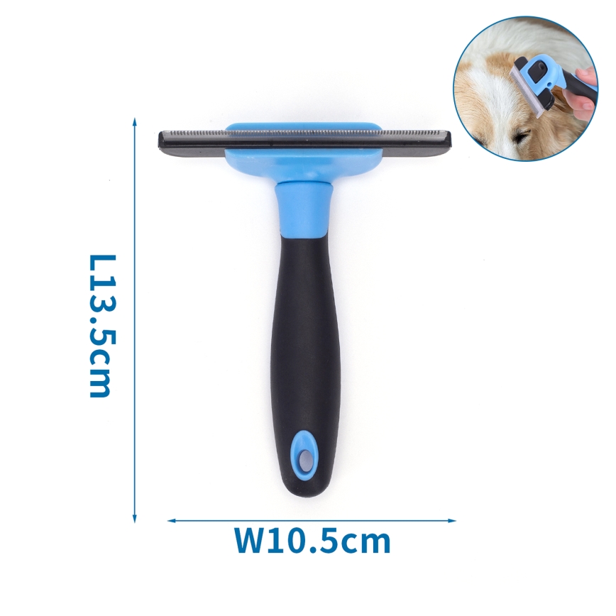 Nobleza - Cepillo para perros y gatos azul 10,5 cm