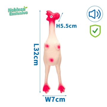 Nobleza - Juguete chirriante para perros pollo