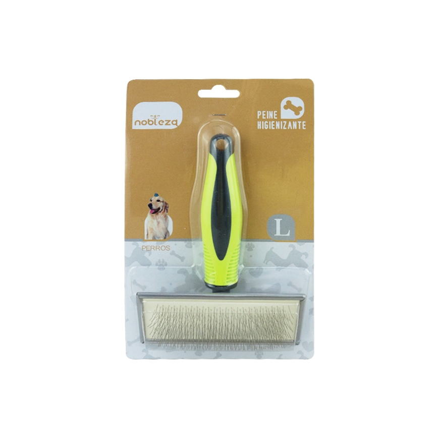 Nobleza - Peine para perros Verde 11,5 cm