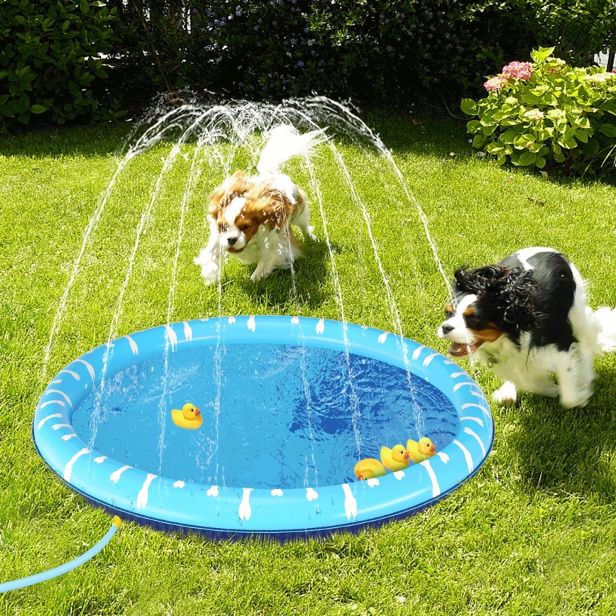 Nobleza - Piscina para perros con fuente de agua diá. 1,4m