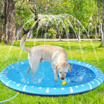 Nobleza - Piscina para perros con fuente de agua diá. 1,7m