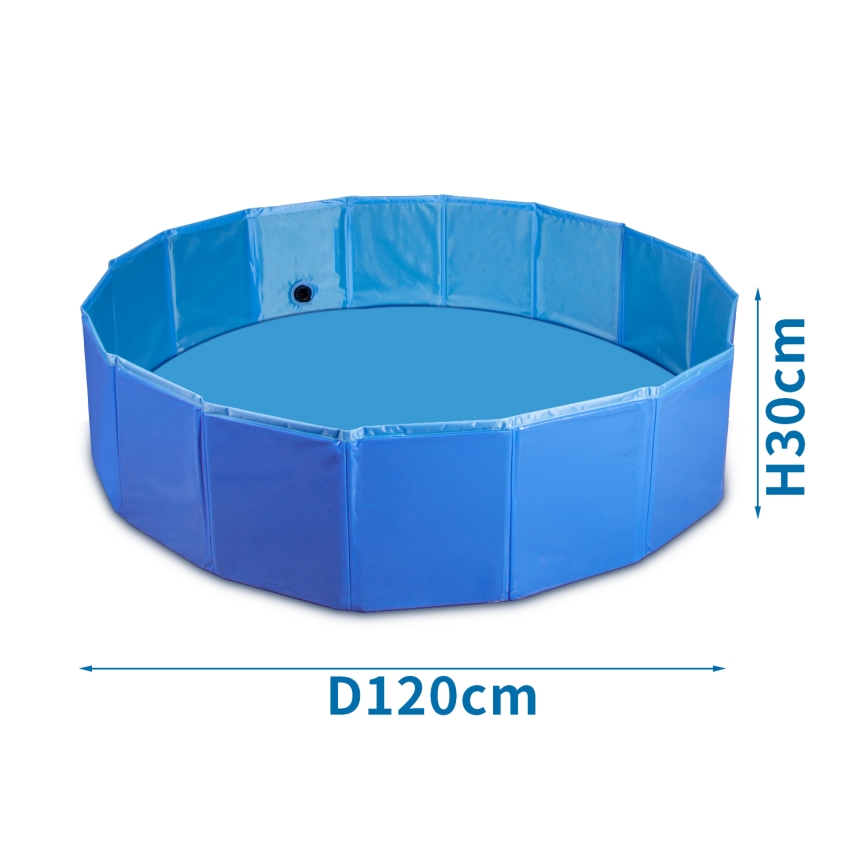 Nobleza - Piscina plegable para perros diá. 1,2 m