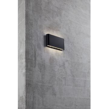 Nordlux - Aplique LED para exterior KINVER LED/8,5W/230V IP54 negro