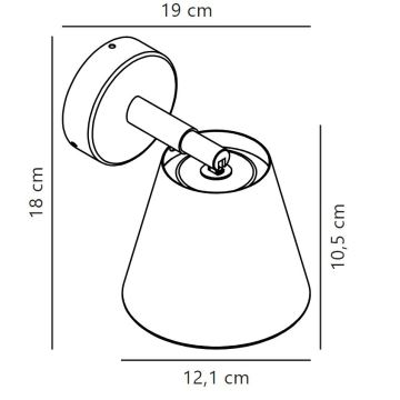 Nordlux - Foco de baño IP 1xGU10/8W/230V IP44