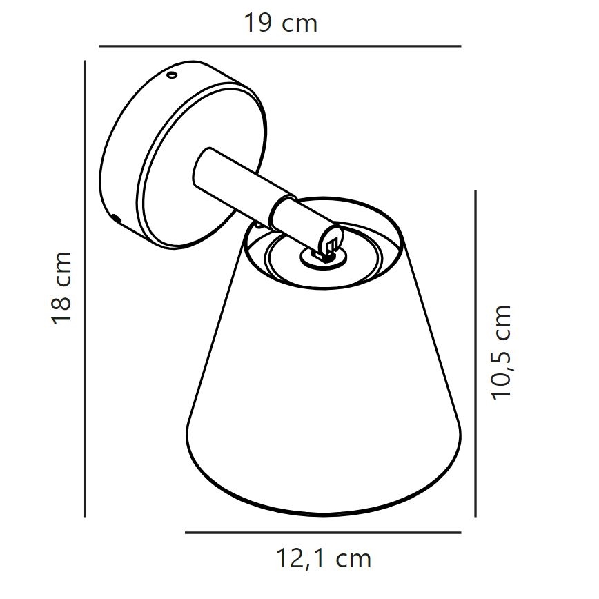 Nordlux - Foco de baño IP 1xGU10/8W/230V IP44