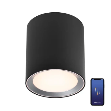 Nordlux - Foco de baño LED regulable LANDON SMART LED/8W/230V 2700-6500K IP44 negro