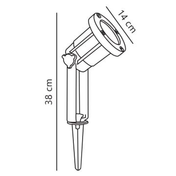 Nordlux - Foco de exterior SPOTLIGHT 1xGU10/35W/230V IP54