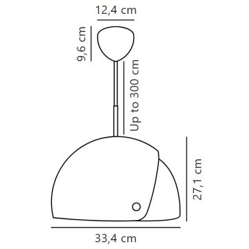 Nordlux - Lámpara colgante ALIGN 1xE27/15W/230V blanco