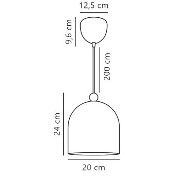 Nordlux - Lámpara colgante GASTON 1xE27/40W/230V rosa/blanco