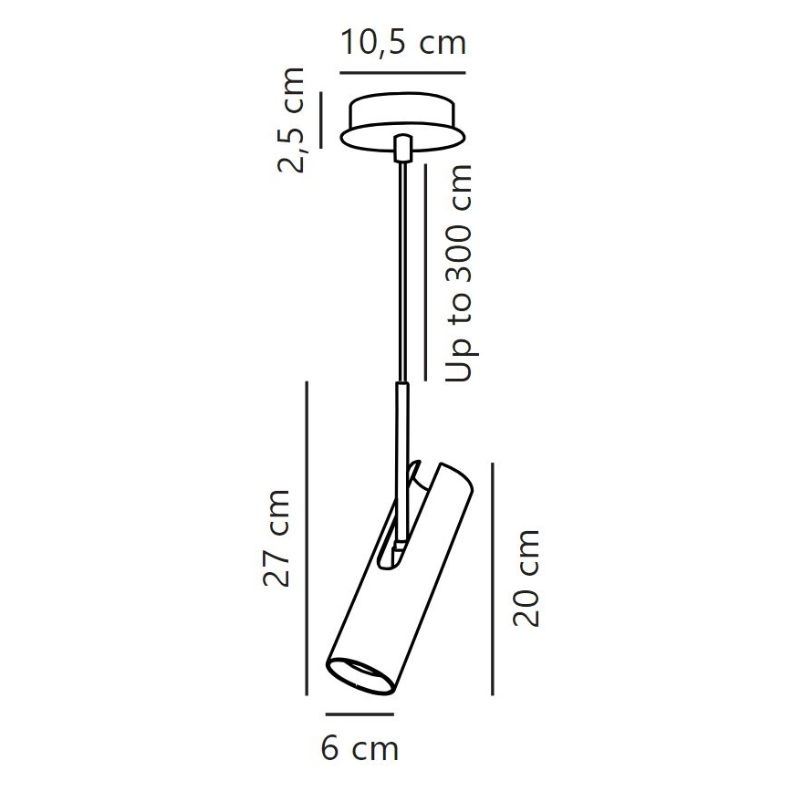 Nordlux - Lámpara colgante MIB 1xGU10/8W/230V negro