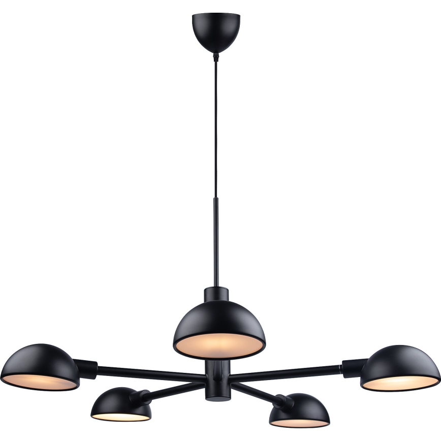 Nordlux - Lámpara colgante NOMI 5xE14/8W/230V negro