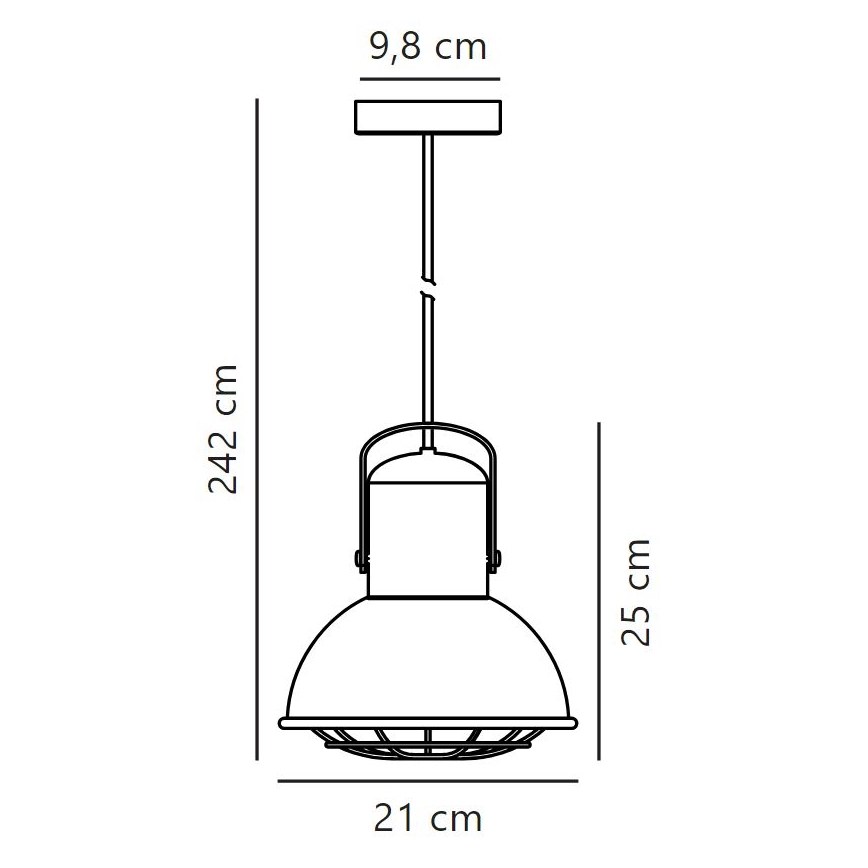 Nordlux - Lámpara colgante PORTER 1xE27/60W/230V