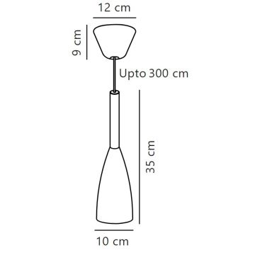 Nordlux - Lámpara colgante PURE 1xE27/40W/230V blanco