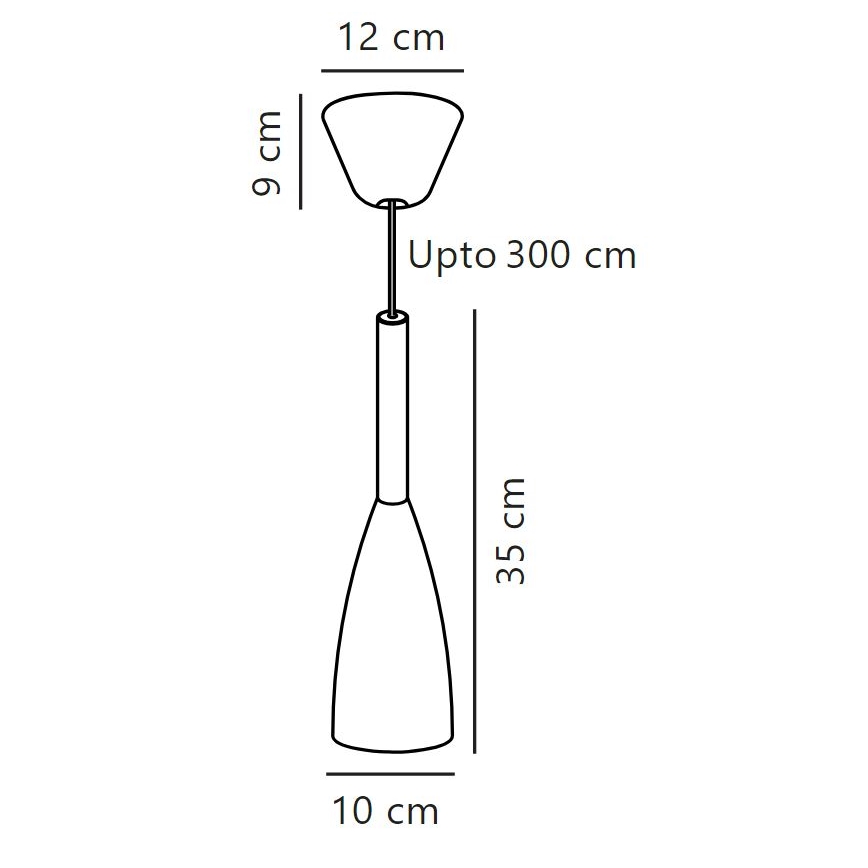 Nordlux - Lámpara colgante PURE 1xE27/40W/230V blanco