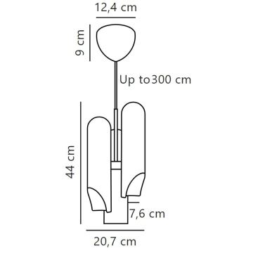 Nordlux - Lámpara colgante ROCHELLE 3xGU10/15W/230V