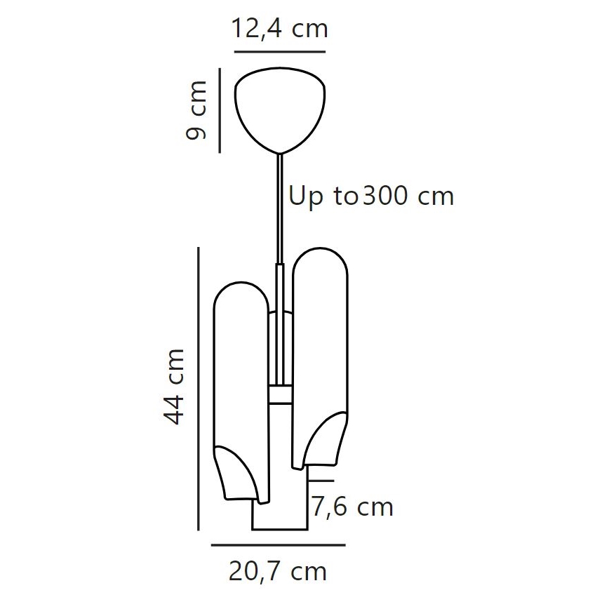 Nordlux - Lámpara colgante ROCHELLE 3xGU10/15W/230V