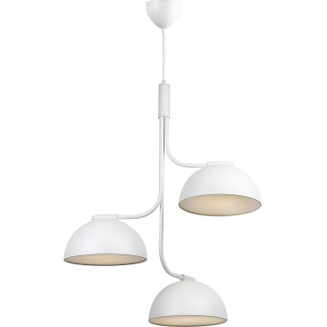 Nordlux - Lámpara colgante TULLIO 3xE14/25W/230V blanco