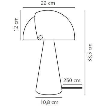 Nordlux - Lámpara de mesa ALIGN 1xE27/25W/230V beige