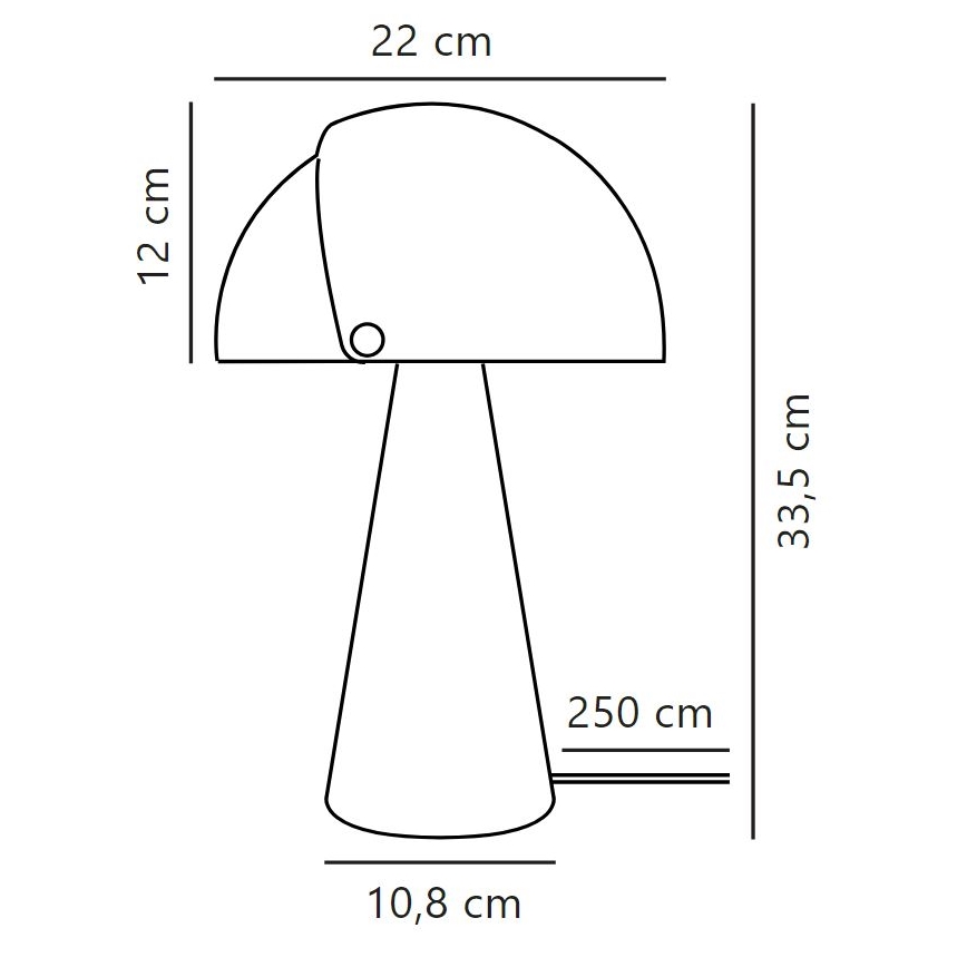 Nordlux - Lámpara de mesa ALIGN 1xE27/25W/230V beige