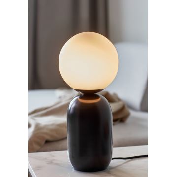 Nordlux - Lámpara de mesa NOTTI 1xE14/25W/230V negro