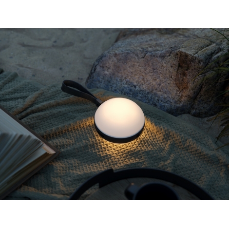 Nordlux - Lámpara LED portátil de exterior regulable BRING TO-GO LED/1W/5V IP54 negro