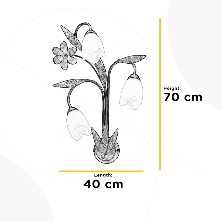 ONLI - Aplique SONIA 3xE14/6W/230V