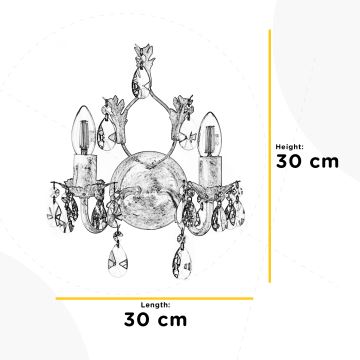 ONLI - Aplique TERESA 2xE14/6W/230V blanco