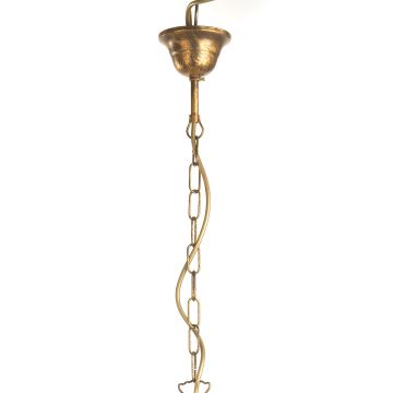 ONLI - Lámpara colgante con cadena DOPPIO GIRO 3xE14/6W/230V bronce