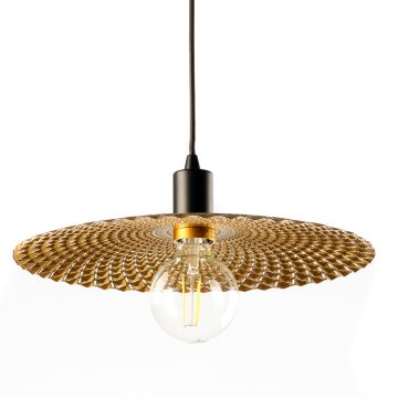 ONLI - Lámpara colgante GOLDEN 1xE27/22W/230V dorado/negro