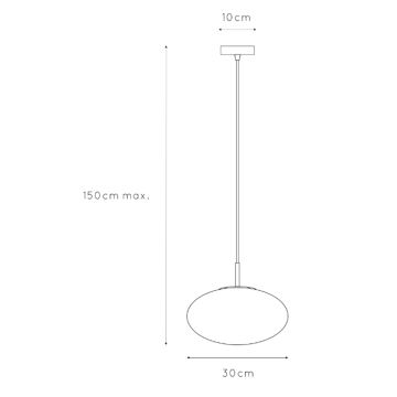 ONLI - Lámpara colgante JANET 1xE27/6W/230V diá. 30 cm