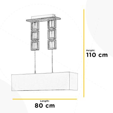 ONLI - Lámpara colgante KISAR 2xE27/22W/230V