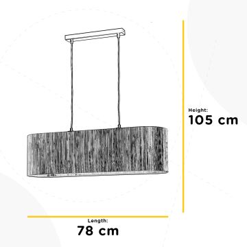 ONLI - Lámpara colgante MADU 2xE27/22W/230V