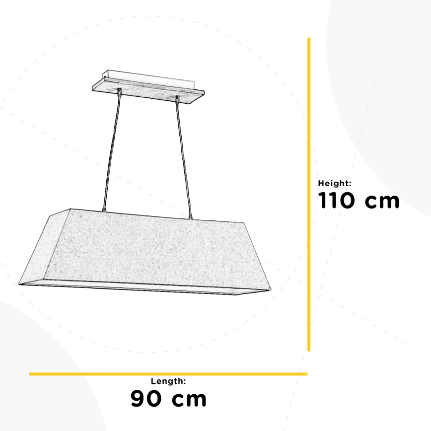 ONLI - Lámpara colgante MIRIEL 2xE27/22W/230V