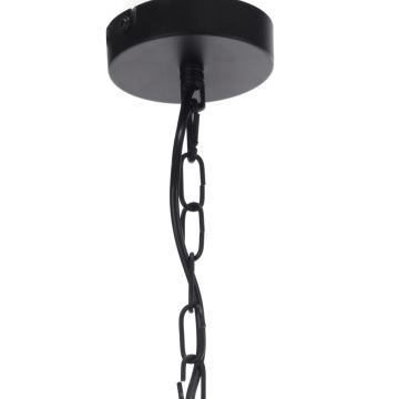 ONLI - Lámpara colgante ZAIR 1xE27/22W/230V negro/plata