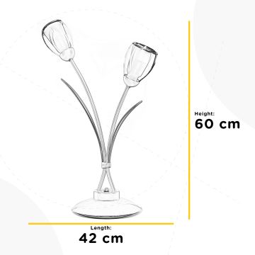 ONLI - Lámpara de mesa ANTEA 2xE14/6W/230V 60 cm