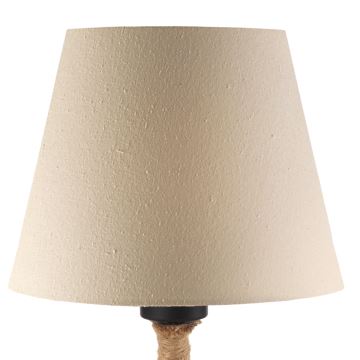 ONLI - Lámpara de mesa CORDA 1xE27/22W/230V 32 cm beige