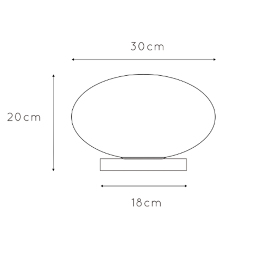 ONLI - Lámpara de mesa JANET 1xE27/6W/230V diá. 30 cm