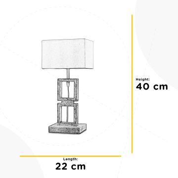 ONLI - Lámpara de mesa KISAR 1xE27/22W/230V