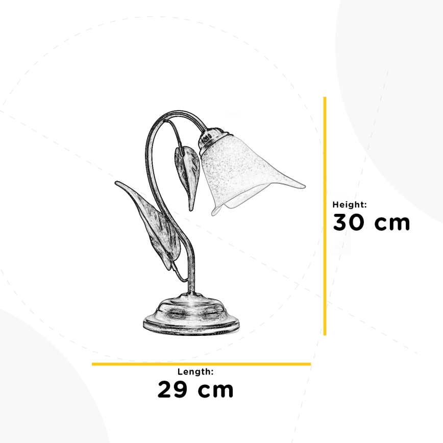 ONLI - Lámpara de mesa MIRANDA 1xE14/6W/230V