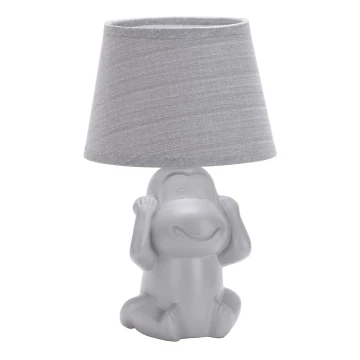 ONLI - Lámpara de mesa MONKEY 1xE14/6W/230V gris