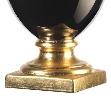ONLI - Lámpara de mesa MOZART 1xE27/22W/230V negro/dorado 75 cm