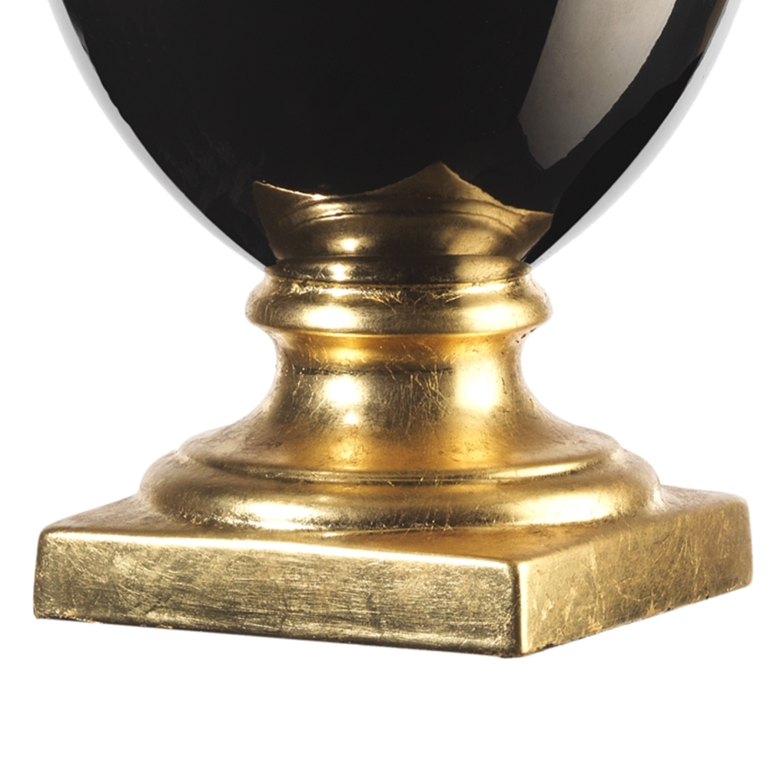 ONLI - Lámpara de mesa MOZART 1xE27/22W/230V negro/dorado 75 cm