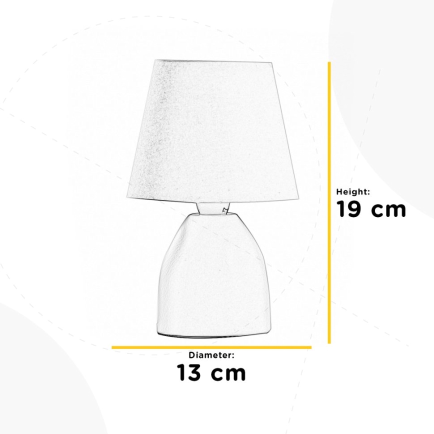 ONLI - Lámpara de mesa NANO 1xE14/6W/230V marrón 19 cm