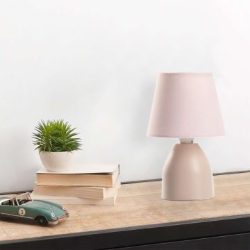 ONLI - Lámpara de mesa NANO 1xE14/6W/230V rosa 19 cm