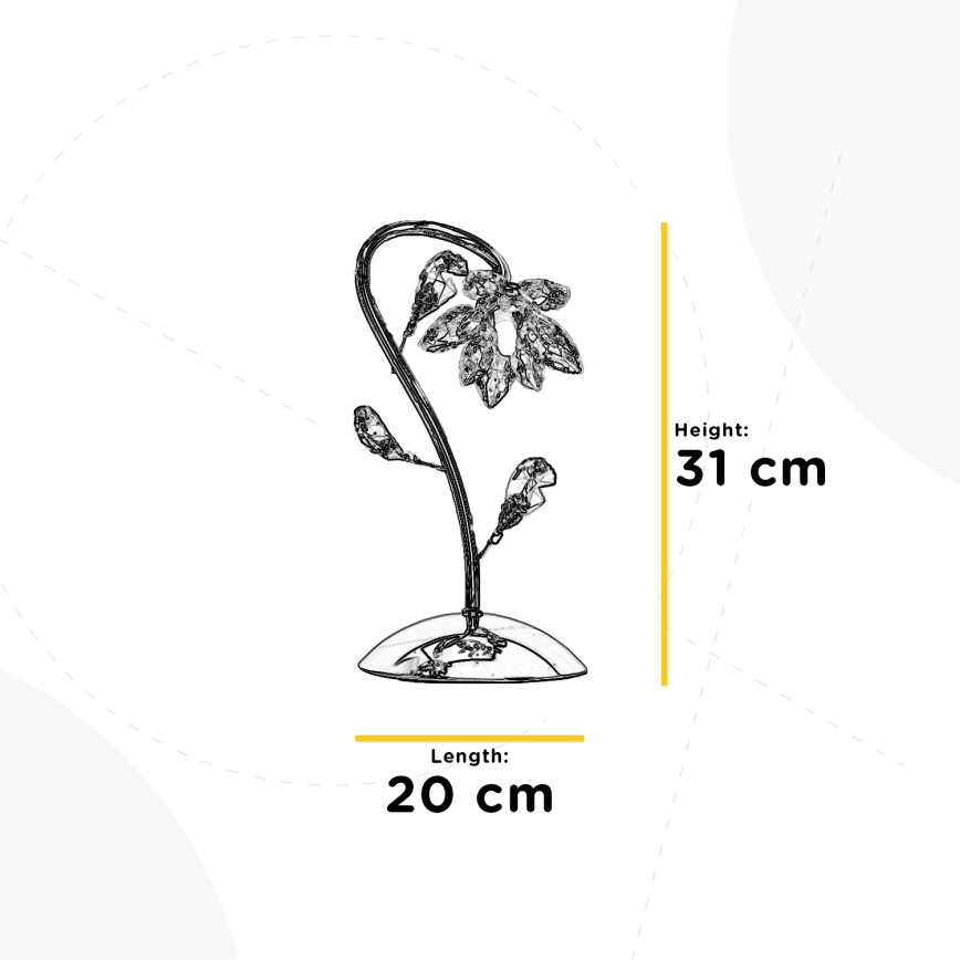 ONLI - Lámpara de mesa NINFEA 1xG9/6W/230V 35 cm