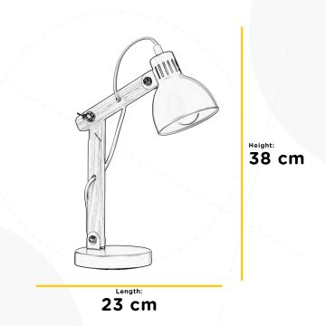 ONLI - Lámpara de mesa NORA 1xE14/6W/230V gris