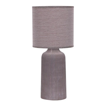 ONLI - Lámpara de mesa SHELLY 1xE27/22W/230V marrón 45 cm