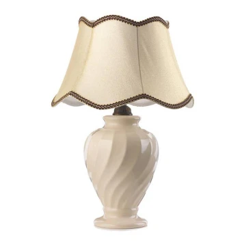 ONLI - Lámpara de mesa VORTICE 1xE27/22W/230V 60 cm beige